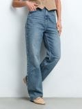 Wide leg farmerke - steel blue - SINSAY - small7