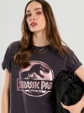 Oversized-lõikega T-särk Jurassic Park - tumehall - SINSAY - small4
