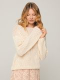 Sweter ażurowy - kremowy - SINSAY - small3