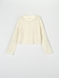 Джемпер ефектної в’язки - кремовий - SINSAY - small4