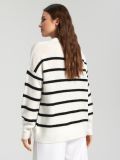 Sweter w paski - kremowy - SINSAY - small4