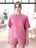 Dukserica s kratkim rukavima soft touch - ljubičasto - SINSAY - small5