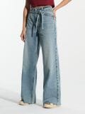 Wide leg farmerke - plavi džins - SINSAY - small2