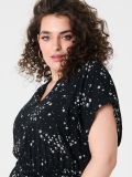 Midi φλοράλ φόρεμα PLUS SIZE - μαυρο - SINSAY - small4