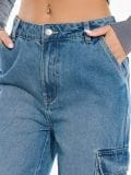 Magas derekú cargo farmer - kék - SINSAY - small5