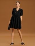 Mini φόρεμα - μαυρο - SINSAY - small2