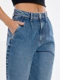 Wide leg farmerke - plavi džins - SINSAY - small4