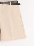 Szorty z paskiem - kremowy - SINSAY - small12