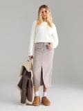Strukturalny sweter - kremowy - SINSAY - small4