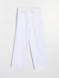 Kavbojke wide leg - bela - SINSAY - small4