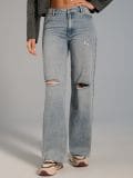 Wide leg farmerke - plava - SINSAY - small6