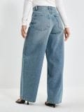 Τζιν baggy - τιρκουαζ - SINSAY - small3