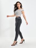 Kavbojke mid rise skinny - siva - SINSAY - small1