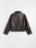 Kunstnahast jakk - tumepruun - SINSAY - small4