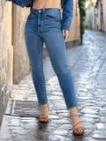 Farmerke sa srednjim strukom - plava - SINSAY - small6