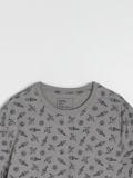 Trükisega T-särk - helehall - SINSAY - small8