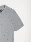 Polo majica s celostnim potiskom - svetlo modra - SINSAY - small8
