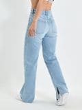 Jeansy straight fit - niebieski - SINSAY - small2