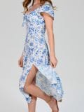 Rochie midi cu despicătură - multicolor - SINSAY - small1