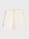 Shorts mit Falten - Nude - SINSAY - small4