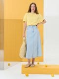 Traper midi suknja - plava - SINSAY - small6