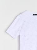 Bluza s ažurnim uzorkom - bijelo - SINSAY - small12