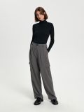 Koszulka z golfem - czarny - SINSAY - small2