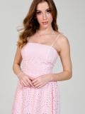 Midi čipkasta obleka - pastelno roza - SINSAY - small3
