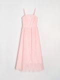 Midi čipkasta obleka - pastelno roza - SINSAY - small6