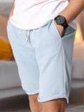 Шорти slim fit - блакитний - SINSAY - small1