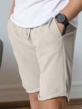Slim fit kratke hlače - bež - SINSAY - small1