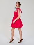 Міні-сукня з бавовни - фуксія - SINSAY - small3