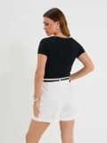 Šortai su kantu - balta - SINSAY - small2