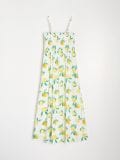 Wiskozowa sukienka midi w cytryny - wielobarwny - SINSAY - small5