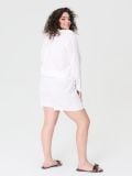 Kratke hlače z viskozo PLUS SIZE - krema - SINSAY - small2