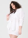 Kratke hlače z viskozo PLUS SIZE - krema - SINSAY - small4
