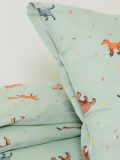 Set lenjerie de pat din bumbac - verde-pal - SINSAY - small2