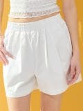 Baumwoll-Shorts - Creme - SINSAY - small1