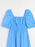 Vestito midi in cotone - blu pallido - SINSAY - small9