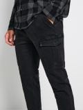 Cargo-lõikega jogger-teksapüksid - must - SINSAY - small5