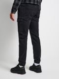 Cargo-lõikega jogger-teksapüksid - must - SINSAY - small2