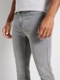 Skinny fit farmerke - svetlo siva - SINSAY - small5