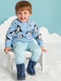 Pulover - svetlo modra - SINSAY - small1