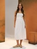 Midikleit - kreemvalge - SINSAY - small4