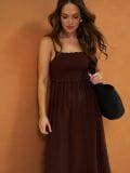 Midi obleka - temno rjava - SINSAY - small5