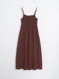 Midi obleka - temno rjava - SINSAY - small6