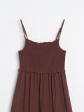 Midi obleka - temno rjava - SINSAY - small9