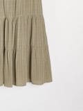Vestito mini con effetto a balze - verde oliva - SINSAY - small11