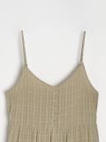 Vestito mini con effetto a balze - verde oliva - SINSAY - small12