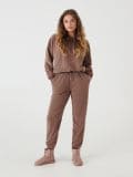 Spodnie pluszowe - brązowy - SINSAY - small3